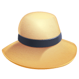 👒 Hut mit Schleife Emoji auf WhatsApp
