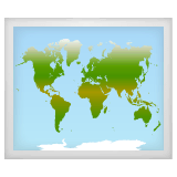 Карта мира Эмодзи в WhatsApp