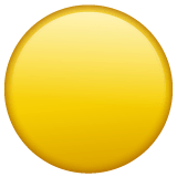 Yellow Circle Emoji on WhatsApp