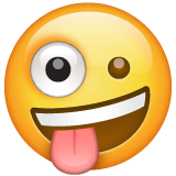 Albernes Gesicht Emoji WhatsApp