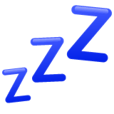 Símbolo de dormir Emoji WhatsApp