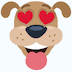 Heart eyes dog Skype