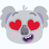 Corazón de los ojos Koala Skype