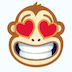 Heart eyes monkey Skype