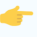 👉 Dorso da mão com dedo indicador a apontar para a direita Skype