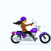 Mujer Motorbike Skype