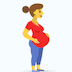 Mujer embarazada Skype