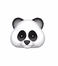 🐼 Cara de oso panda Animoji