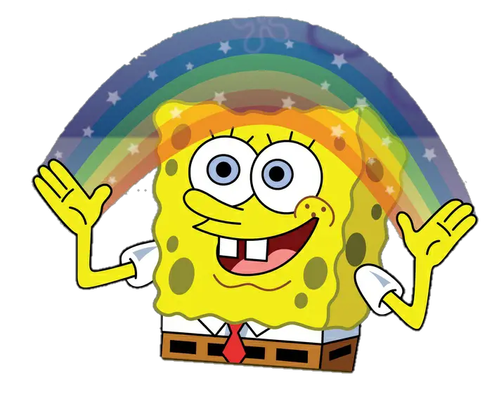 spongebob friendship rainbow